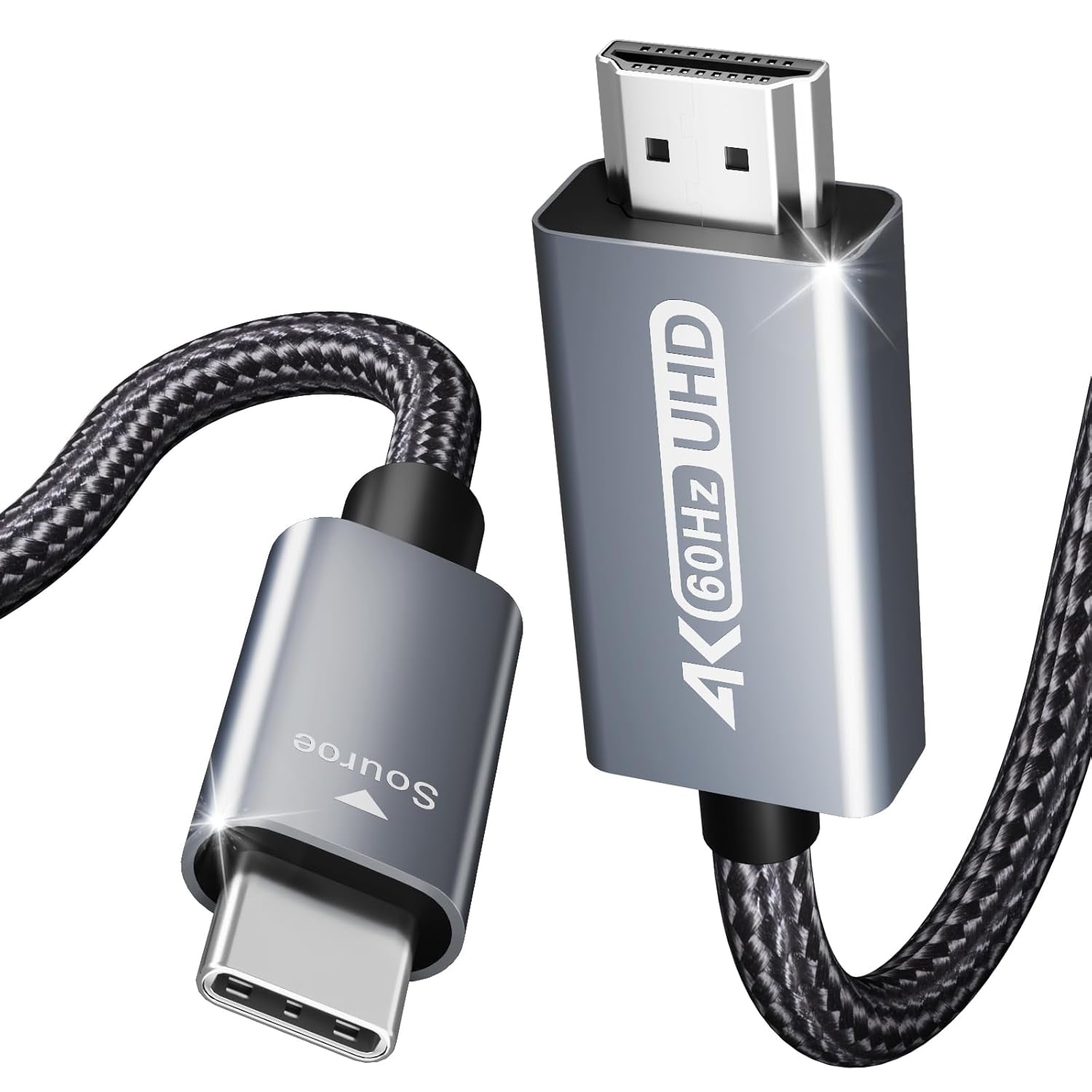 BENFEI 206GY-3F USB-C to HDMI 0.9M Cable 4K@60Hz, Aluminum Shell, Nylon Braided Tristar Online