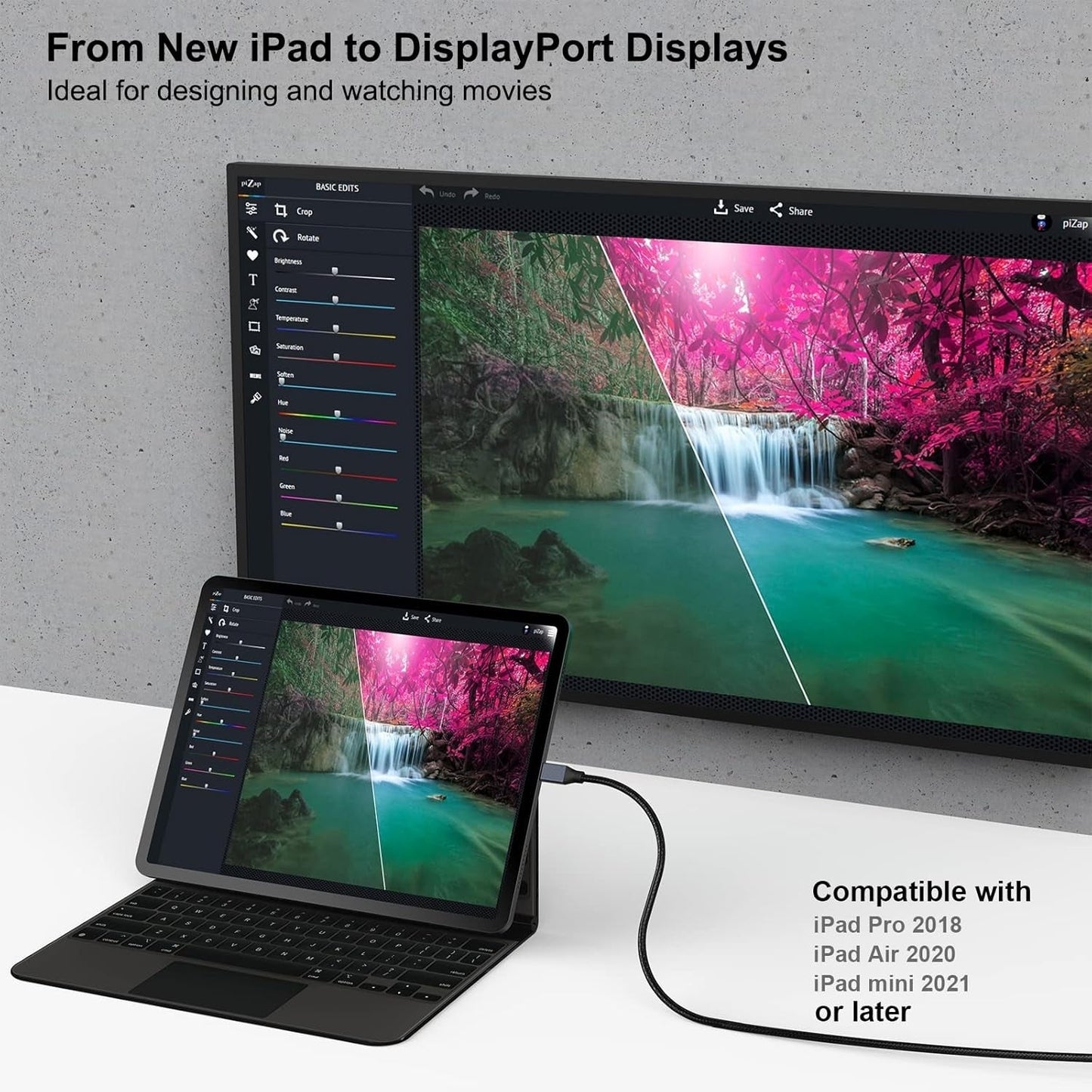 BENFEI 207GY-6F USB-C to DP 1.8M 8K@60Hz Thunderbolt 3 Tristar Online