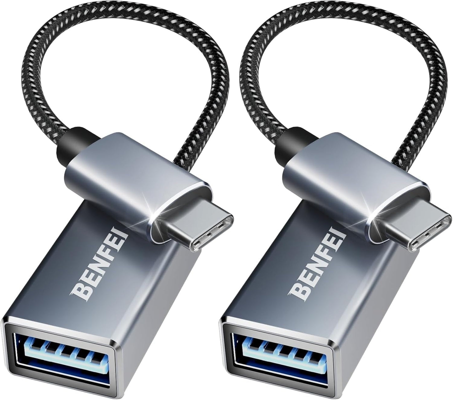 BENFEI 262GY-2P USB 3.0 USB-C to USB-A Adapter (2-pack) Tristar Online