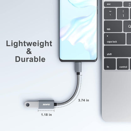 BENFEI 262GY-2P USB 3.0 USB-C to USB-A Adapter (2-pack) Tristar Online