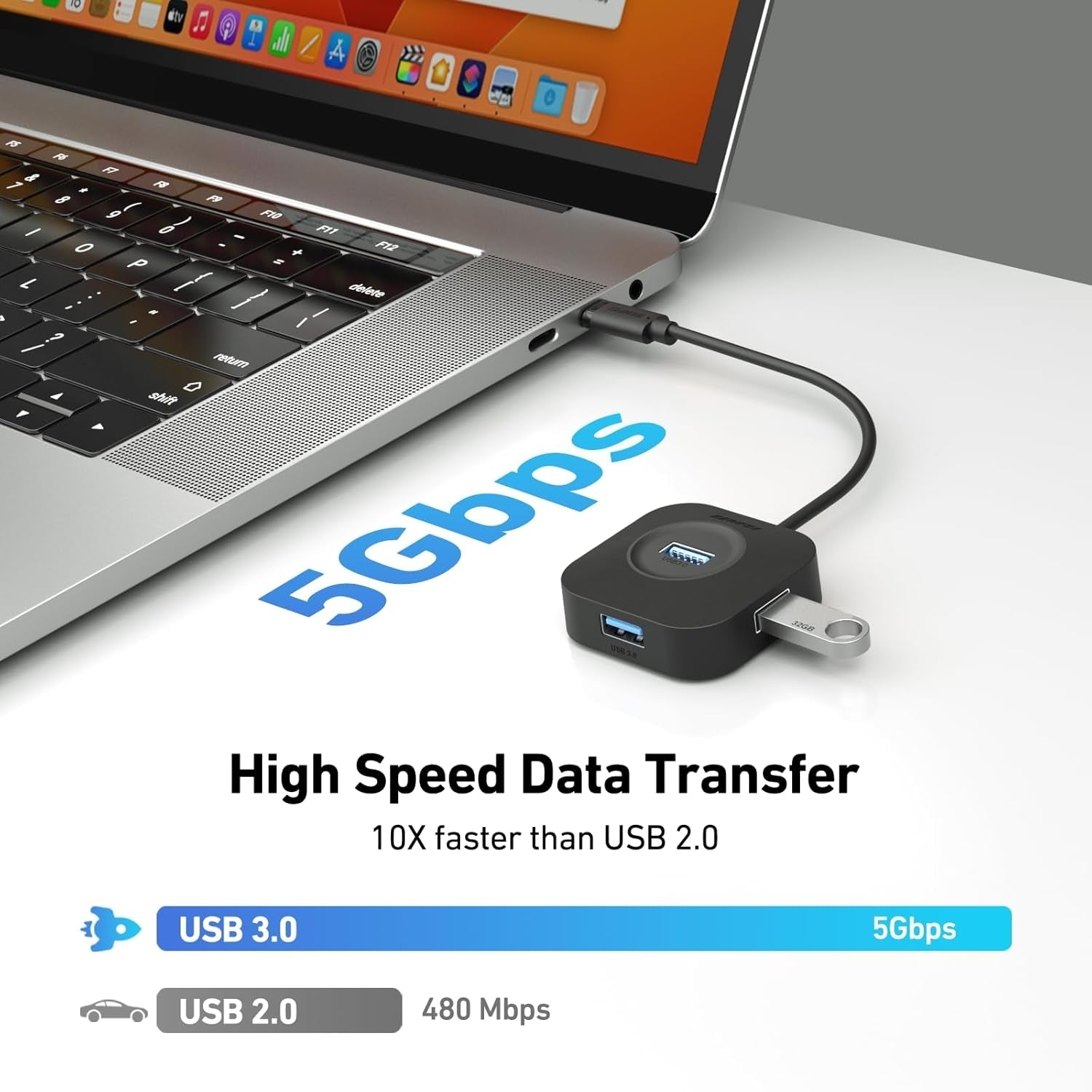 BENFEI 371BK USB-C 4-port USB 3.0 Hub Tristar Online