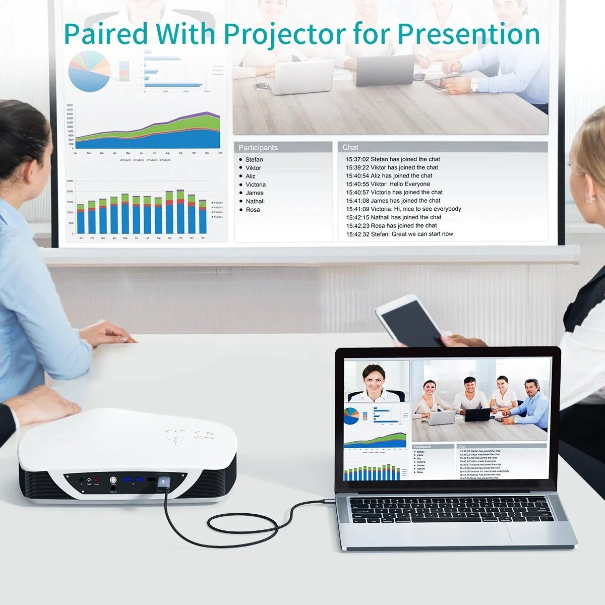 CHOETECH XCH-M180-GY-V2 Unidirectional Adapter USB-C (male) to HDMI 4K 60Hz (male) + PD100W Power Delivery 1.8M Tristar Online