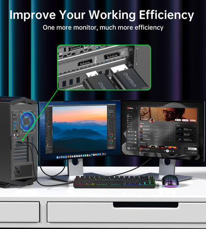 CHOETECH XDH01 4K 60Hz DisplayPort Male to HDMI Male Braided Cable 2M Tristar Online