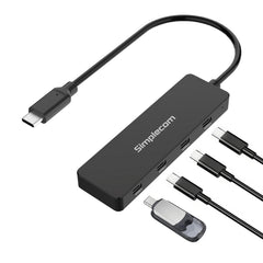 Simplecom CH384 USB-C to 4-Port USB-C Data Hub USB 3.2 Gen 2 10Gbps Tristar Online