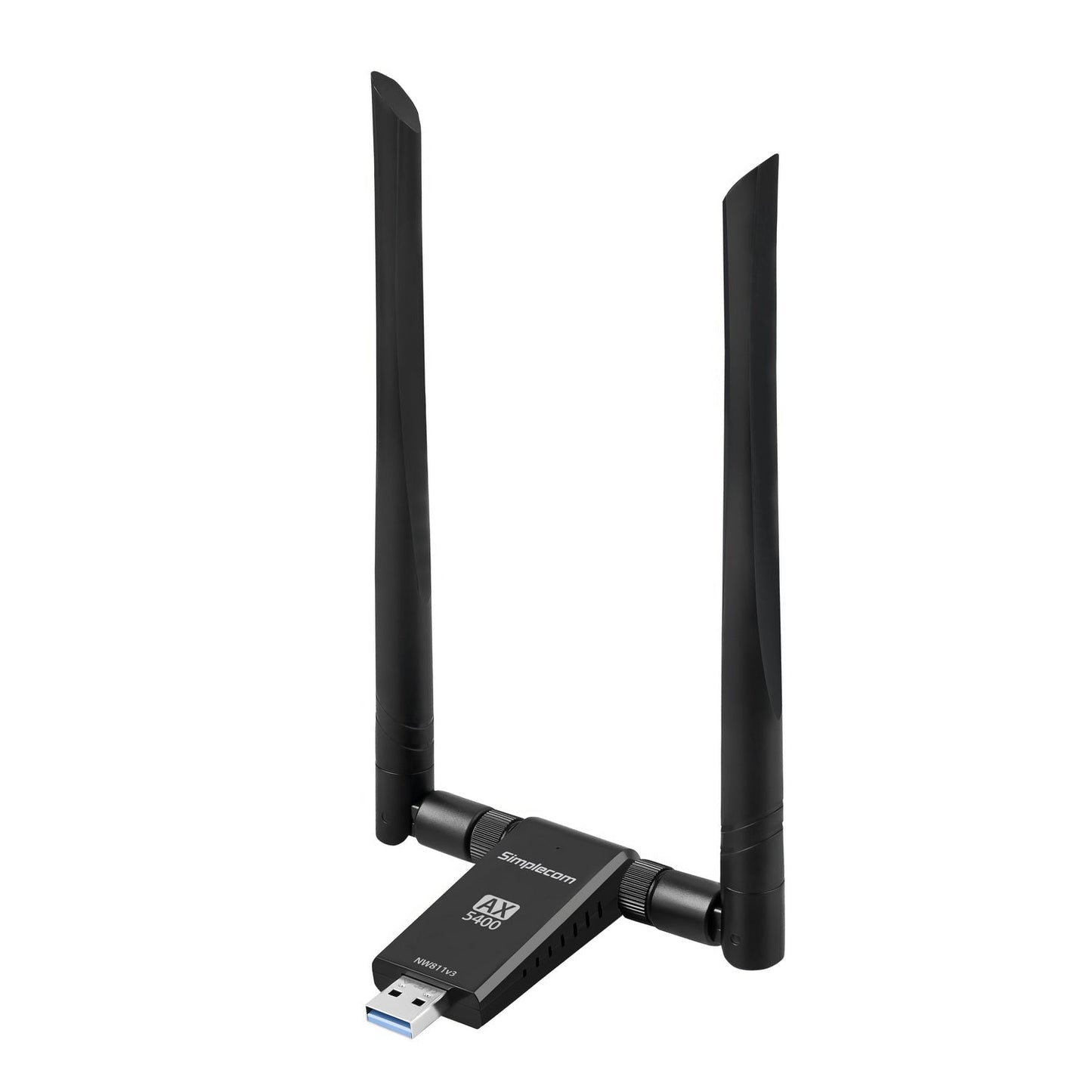 Simplecom NW811v3 AX5400 Tri-Band WiFi 6E USB Adapter with 2x 5dBi High Gain Antennas Tristar Online