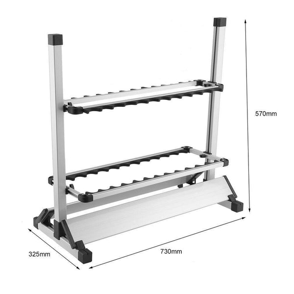 Fishing Rod Rack Holder 24 Rods Storage Tristar Online