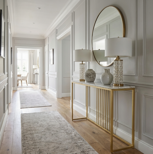 Interior Ave - Aurelia Hallway Console Table - Gold