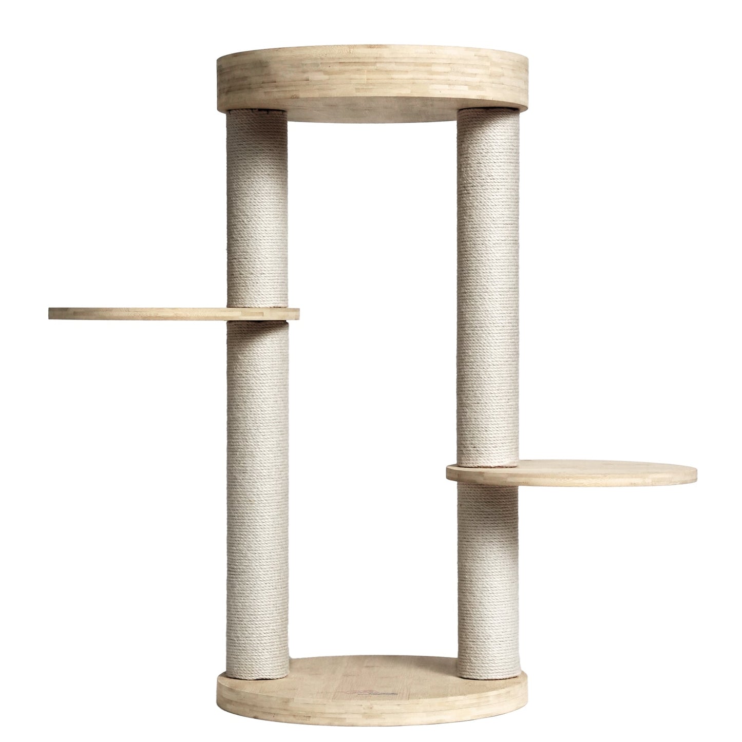 Whisker Wonderland Premium Eco Bamboo Cat Tree Small - Natural Bamboo Structure, Safe & Stable, Multi-Functional Cat Furniture, Climbing & Scratching Tristar Online