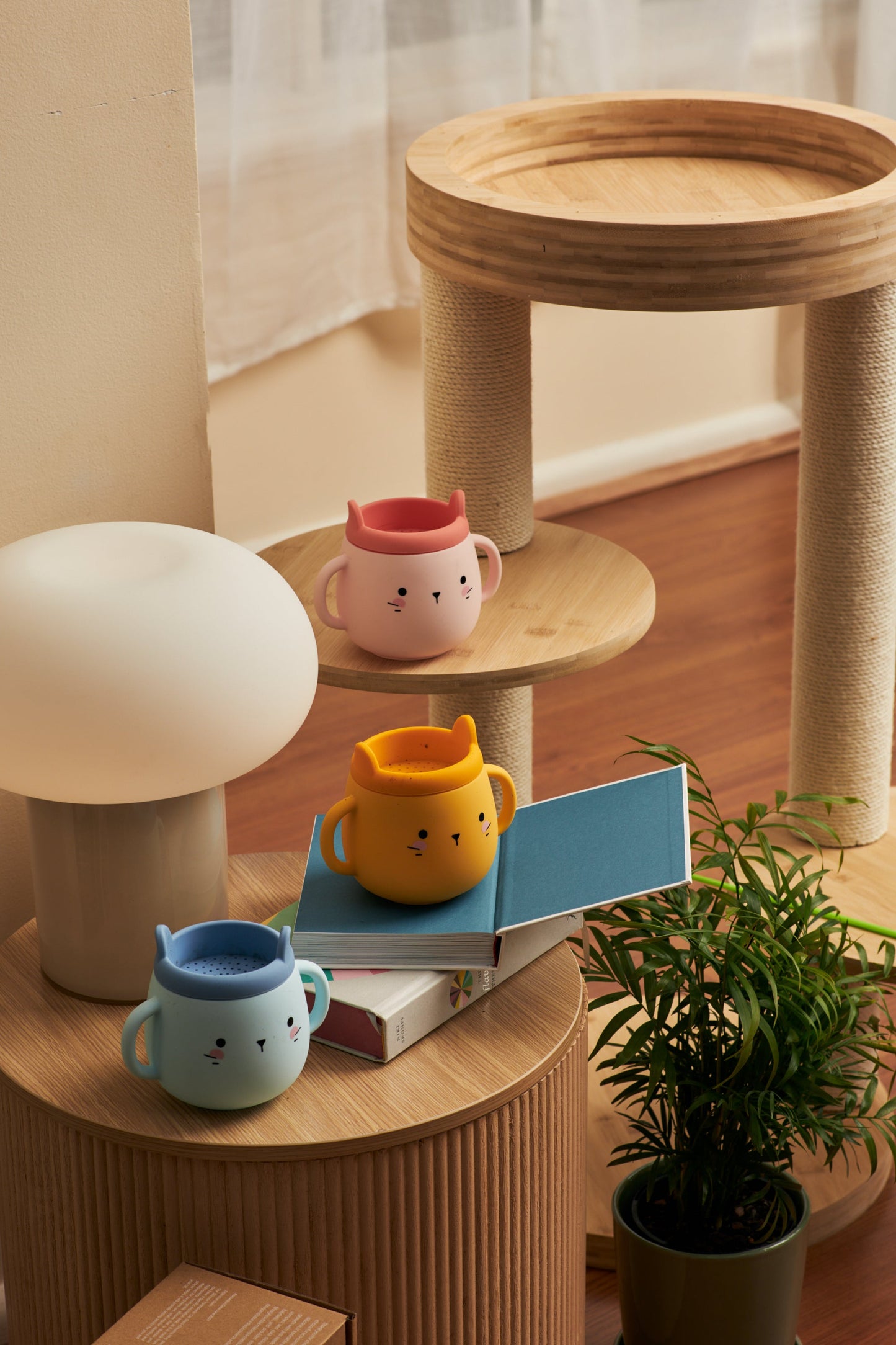 Whisker Wonderland Innovative Hydroponic Cat Grass Growing Mug - Yellow | Soil-Free, Digestion & Hairball Aid, Eco-Friendly Silicone, Reusable Tristar Online