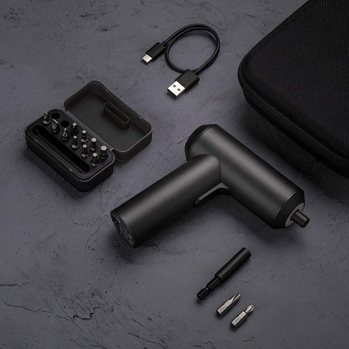Xiaomi Mijia Cordless Rechargeable Screwdriver 3.6V 2000mAh Li-ion 5N.m Electric Screwdriver With 12Pcs S2 Screw Bits Tristar Online
