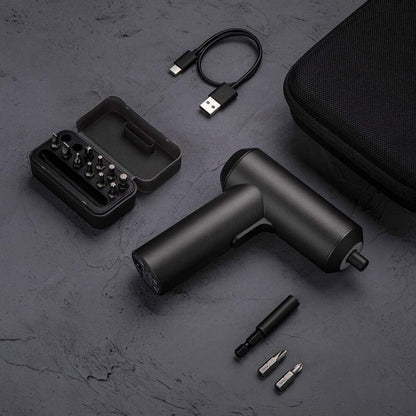 Xiaomi Mijia Cordless Rechargeable Screwdriver 3.6V 2000mAh Li-ion 5N.m Electric Screwdriver With 12Pcs S2 Screw Bits Tristar Online