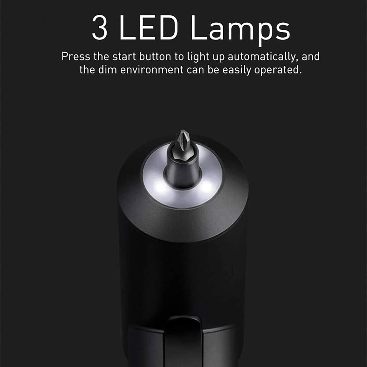 Xiaomi Mijia Cordless Rechargeable Screwdriver 3.6V 2000mAh Li-ion 5N.m Electric Screwdriver With 12Pcs S2 Screw Bits Tristar Online