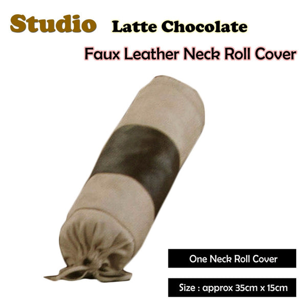 Studio Latte Chocolate Faux Leather - Neckroll Cover Tristar Online