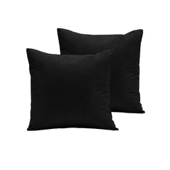 Pair of Polyester Cotton European Pillowcases Black Tristar Online