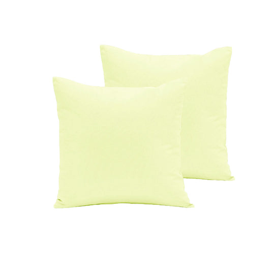 Pair of Polyester Cotton European Pillowcases Buttercup Tristar Online