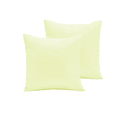 Pair of Polyester Cotton European Pillowcases Ivory Tristar Online