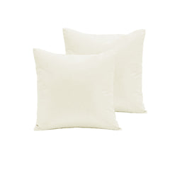 Pair of Polyester Cotton European Pillowcases Off White Tristar Online