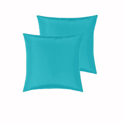 PepperMIll Satin European Pillowcases ( Pair ) AQUA Tristar Online