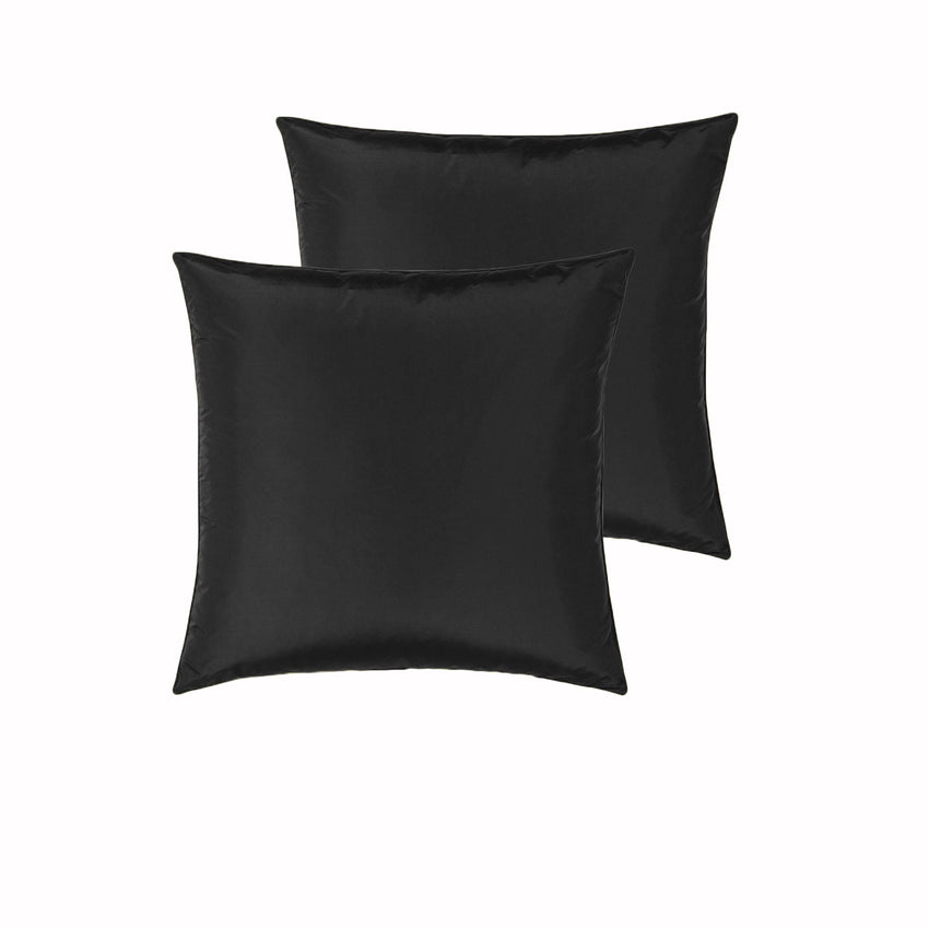 PepperMIll Satin European Pillowcases ( Pair ) BLACK Tristar Online