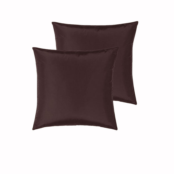 PepperMIll Satin European Pillowcases ( Pair ) CHOCOLATE Tristar Online