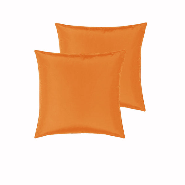 PepperMIll Satin European Pillowcases ( Pair ) ORANGE Tristar Online