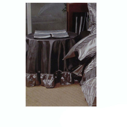 Boudoir Caledonia Black Silver Round Tablecloth Tristar Online