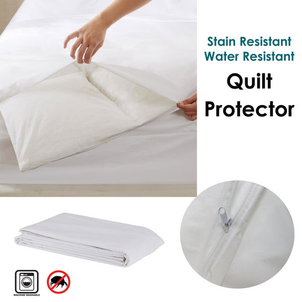 Stain/ Water Resistant Quilt Protector Single Tristar Online