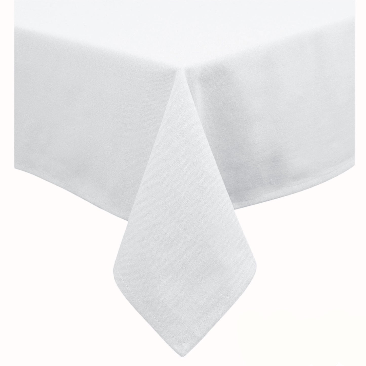 Hoydu Cotton Blend Table Cloth 180cm Round - BRIGHT WHITE Tristar Online