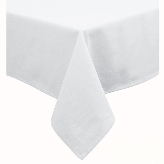 Hoydu Cotton Blend Table Cloth 170cm x 360cm  - BRIGHT WHITE Tristar Online