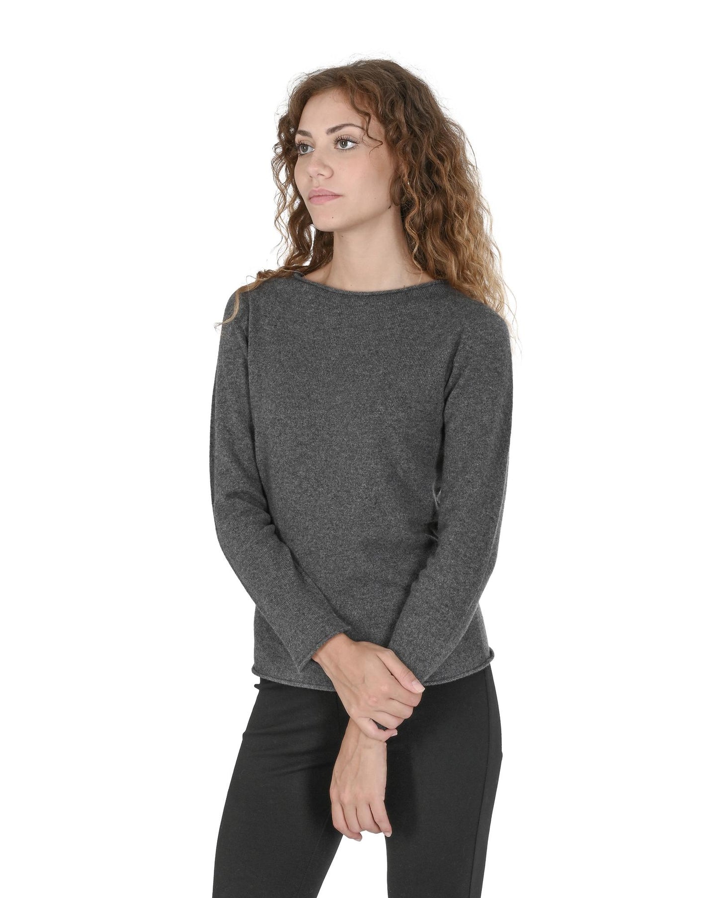 Cashmere Womens Boatneck Sweater - XL