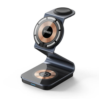 15W 3 In 1 Transparent Magnetic Wireless Charger Tristar Online