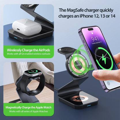 15W 3 In 1 Transparent Magnetic Wireless Charger Tristar Online