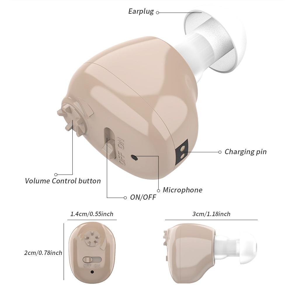 Rechargeable In Ear Sound Amplifier With Usb Charger Tristar Online