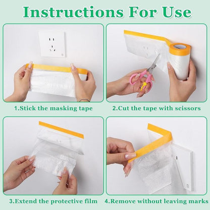 Protective Film For Furniture And Walls - 55Cm X 20M Tristar Online