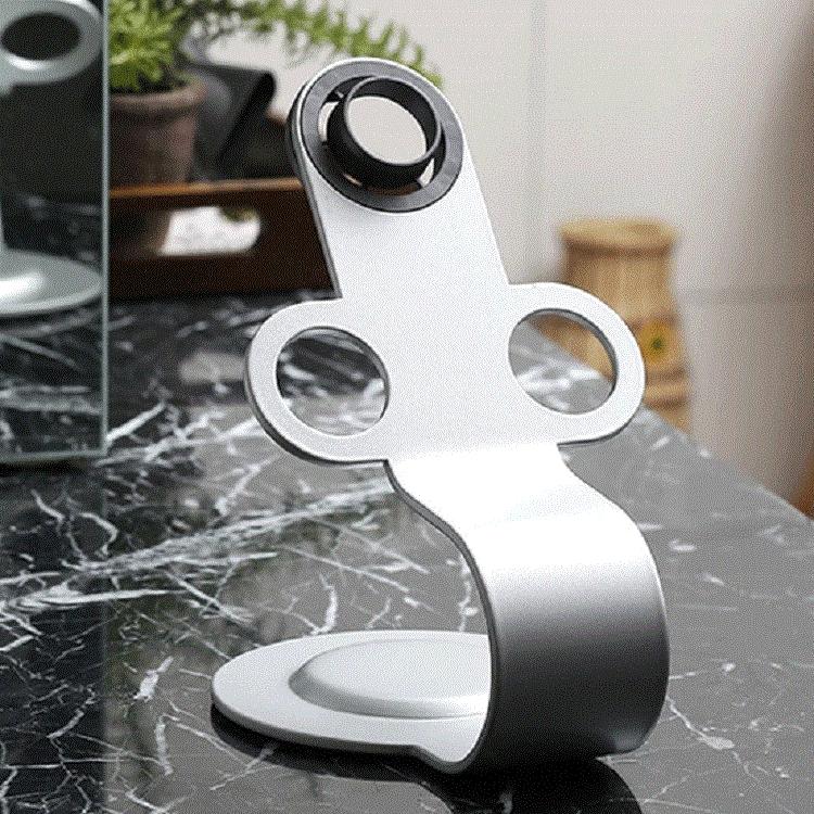 Universal Hair Dryer Stand No Drilling Silver Tristar Online