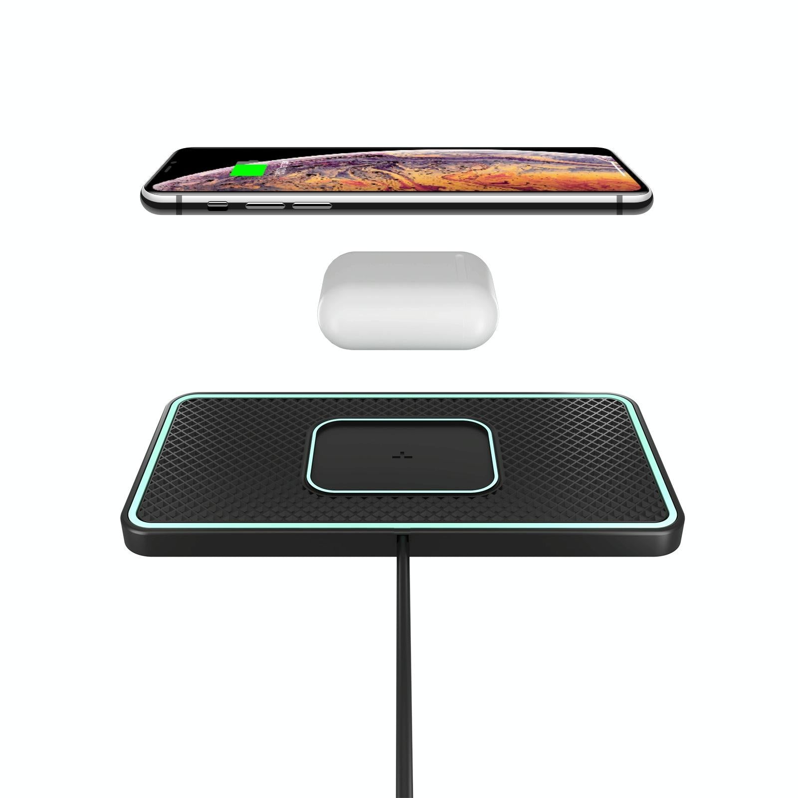 Wireless Car Charger with Anti-slip Pad for Airpods / Iphone - 15w Tristar Online