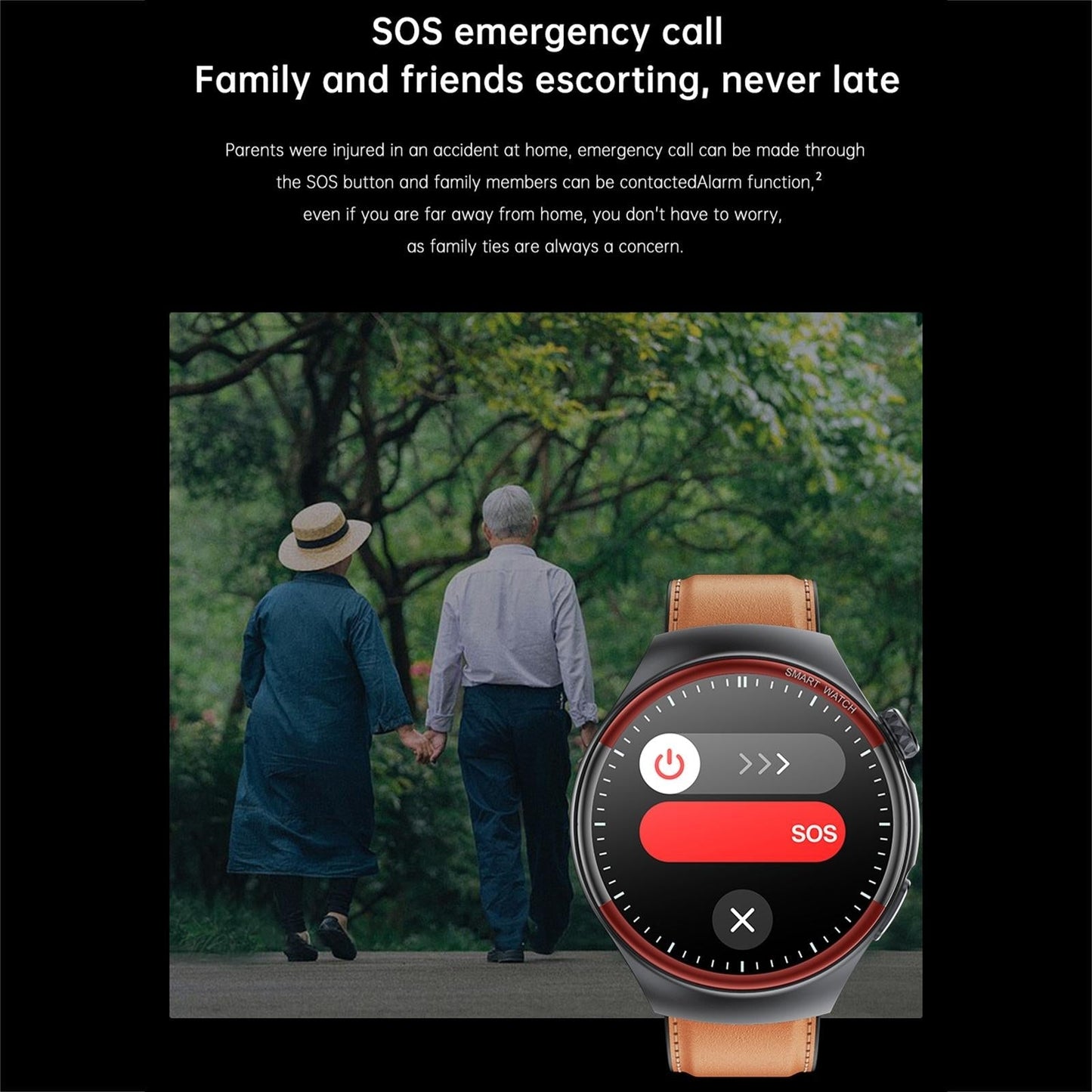 Smart Round Screen Watch With Bt Call And Health Tracking - Leather - Silicone Blue Tristar Online