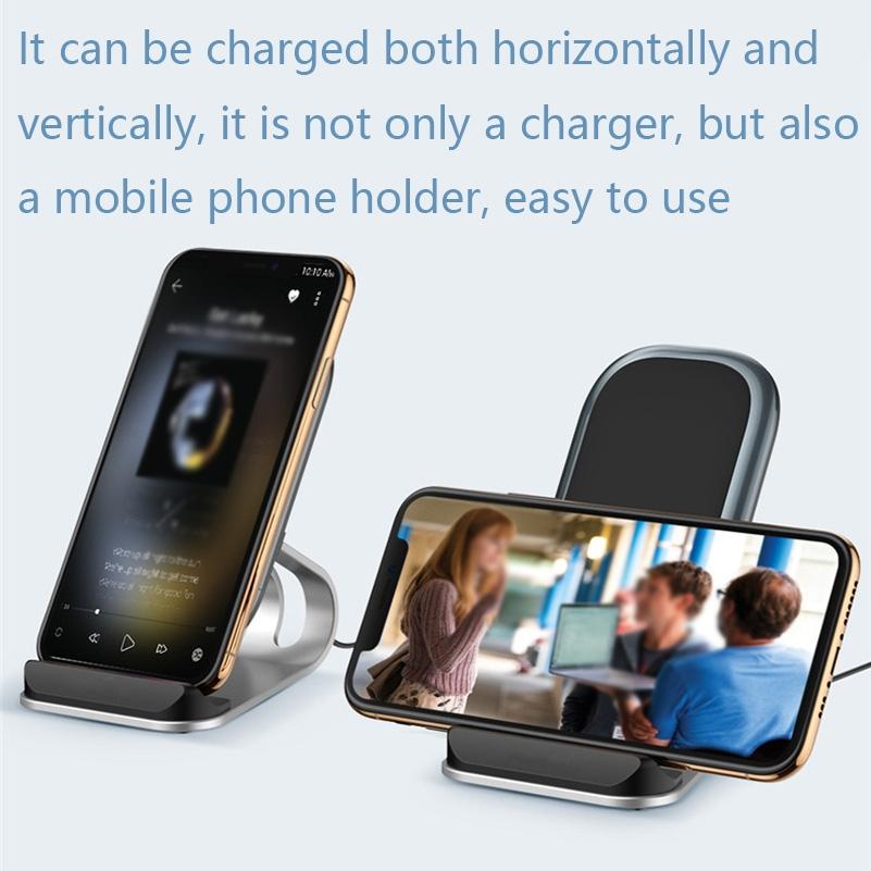 15W Multifunctional Wireless Charger With Stand Black Tristar Online