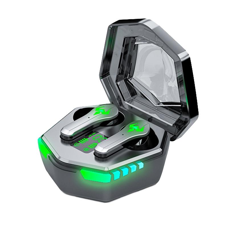 Low Latency Wireless Bluetooth Game Earphones with Colourful Lights - Digital Display Tristar Online