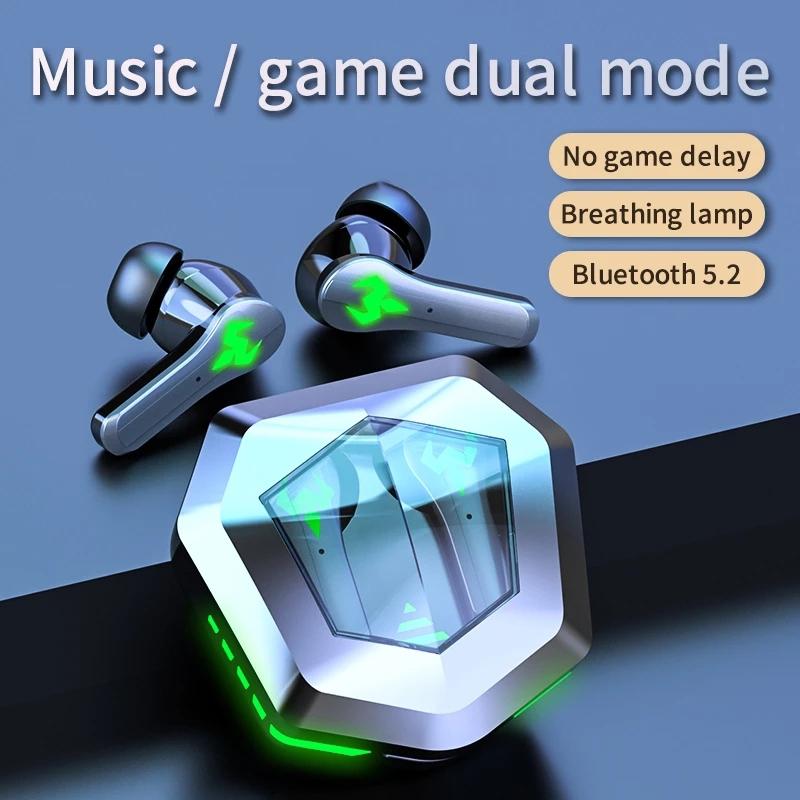 Low Latency Wireless Bluetooth Game Earphones with Colourful Lights - Digital Display Tristar Online