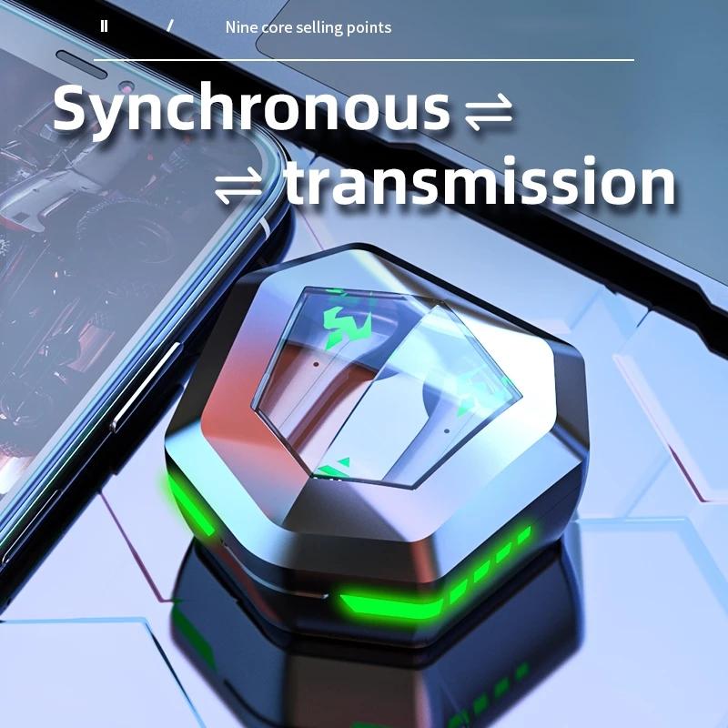 Low Latency Wireless Bluetooth Game Earphones with Colourful Lights - Digital Display Tristar Online