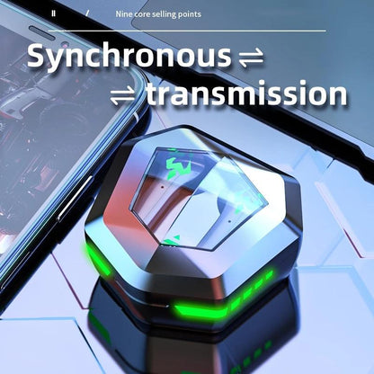 Low Latency Wireless Bluetooth Game Earphones with Colourful Lights - Digital Display Tristar Online