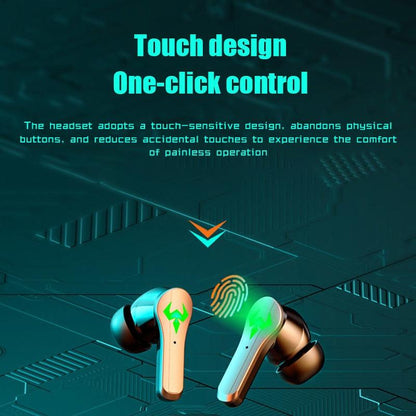 Low Latency Wireless Bluetooth Game Earphones with Colourful Lights - Digital Display Tristar Online