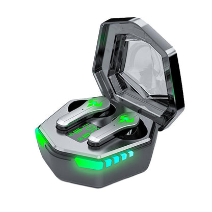 Low Latency Wireless Bluetooth Game Earphones with Colourful Lights - Digital Display Tristar Online