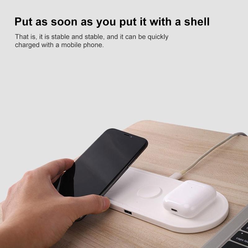 3 In 1 10W Wireless Charger For Iphones Iwatch Airpods Tristar Online