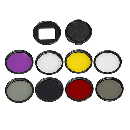 52mm Lens Filter Set for Gopro Hero5 Action Camera - Cpl Uv Nd8 Nd2 Star 8 Fld Tristar Online
