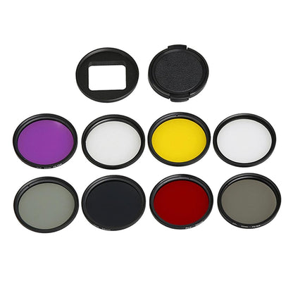 52mm Lens Filter Set for Gopro Hero5 Action Camera - Cpl Uv Nd8 Nd2 Star 8 Fld Tristar Online