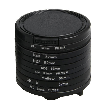 52mm Lens Filter Set for Gopro Hero5 Action Camera - Cpl Uv Nd8 Nd2 Star 8 Fld Tristar Online
