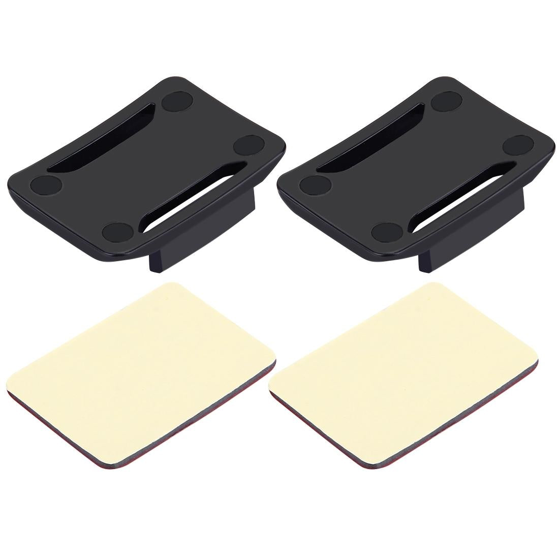2 Curved Surface Mounts + Adhesive Stickers for Action Cameras - Jaws Flex Clamp Mount Tristar Online