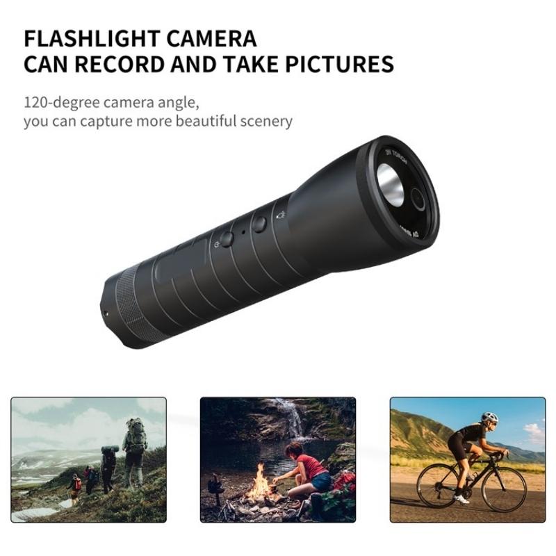 Motorcycle Helmet Camera with Flashlight and Compass - Hd Sports Video Recorder Tristar Online